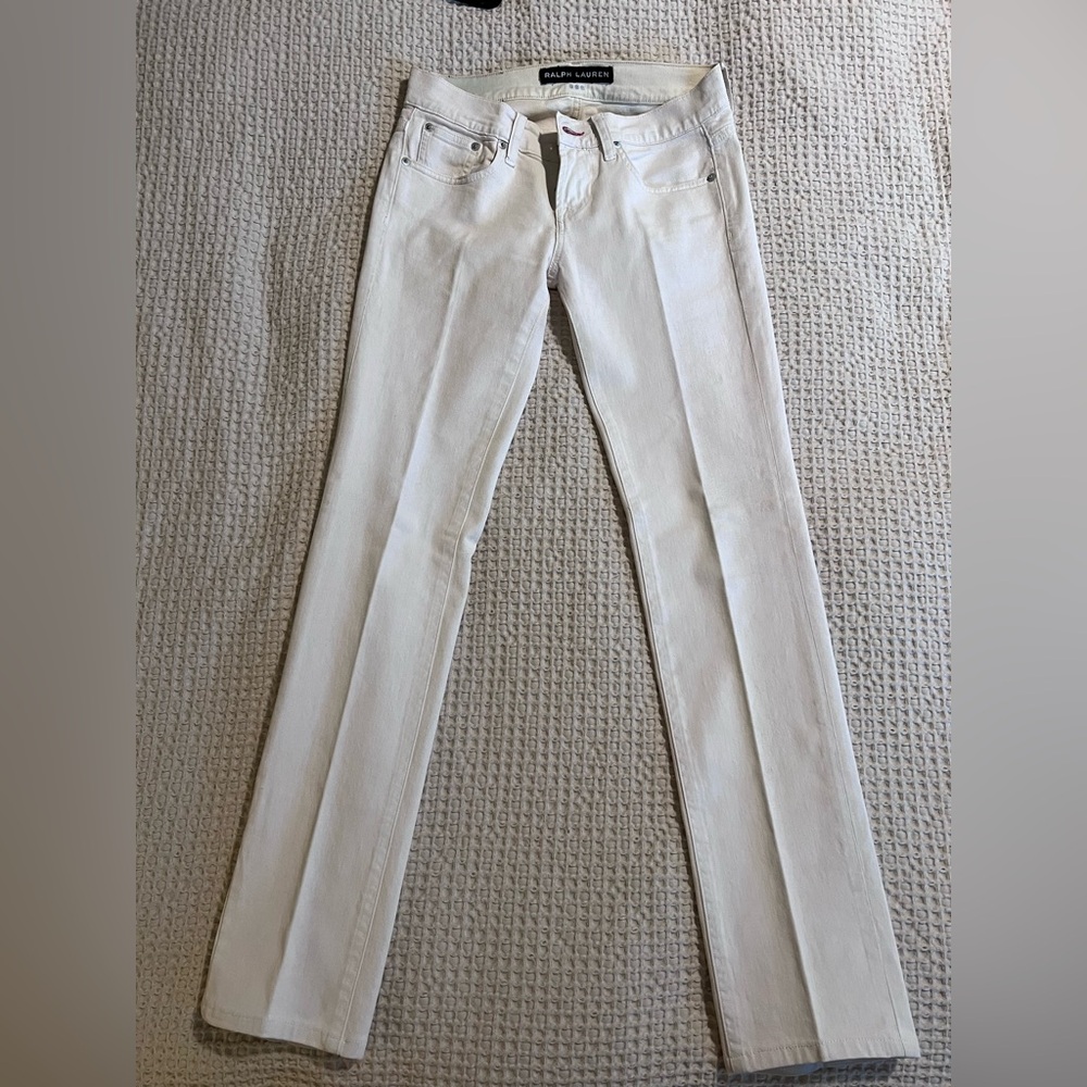 Ralph Lauren Cream Boot Cut Jeans